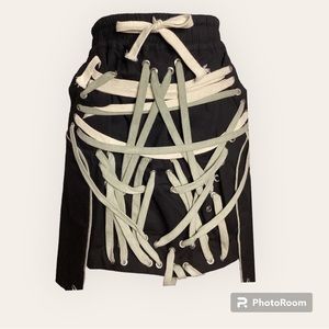 Lace up Drawstring Skirt